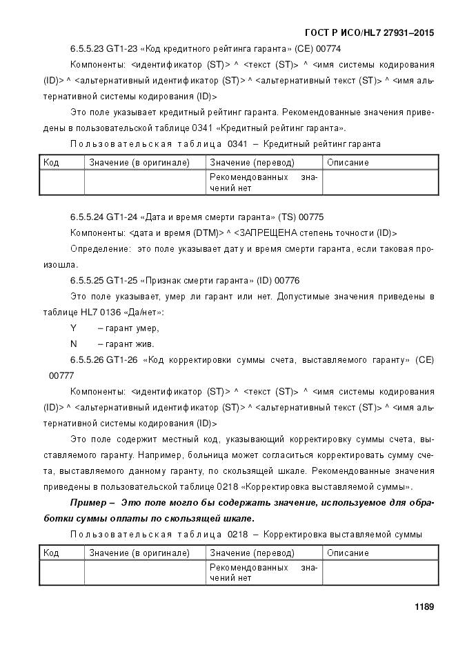 ГОСТ Р ИСО/HL 7 27931-2015, страница 1196